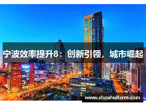 宁波效率提升8：创新引领，城市崛起